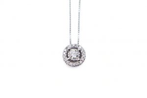 Colgante con gargantilla y diamantes