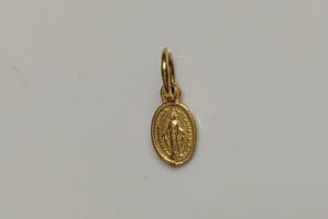 Medalla oro Virgen Milagrosa mini.8mm