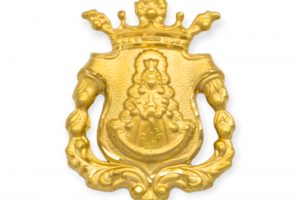 Medalla Virgen Rocio Triana lapidada