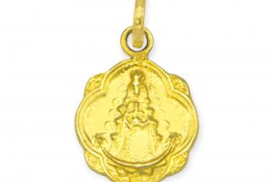 Medalla Virgen Rocio pandereta