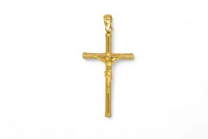 Crucifijo liso remates