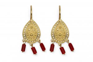 Pendientes gota filigrana