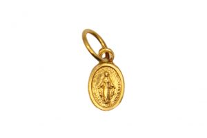 Medalla oro Virgen Milagrosa mini.8mm