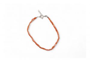 Pulsera coral rosa alargado