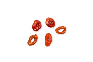 Colgante aro coral mediano