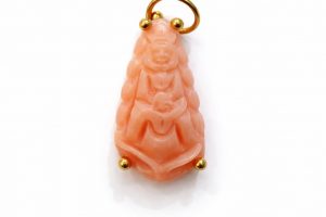 Colgante Virgen del Rocio rosa