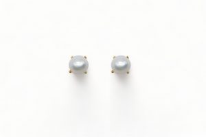 Pendientes perla 4 garras oro