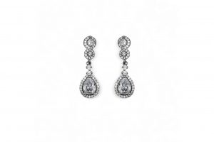 Pendientes novia circonita