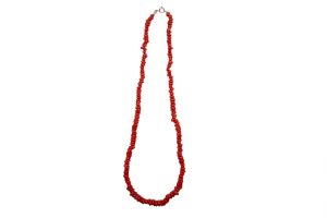 Collar cuentas de coral