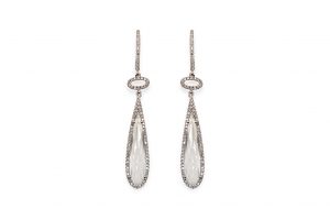 Pendientes brillantes lágrima