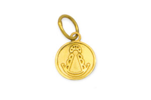 Medalla Virgen Rocio redonda