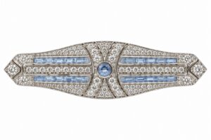 Alfiler-broche plata y circonitas