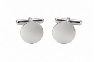 Gemelos plata redondos