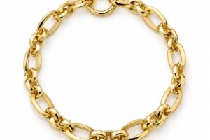 Pulsera plata italiana eslabones ovales